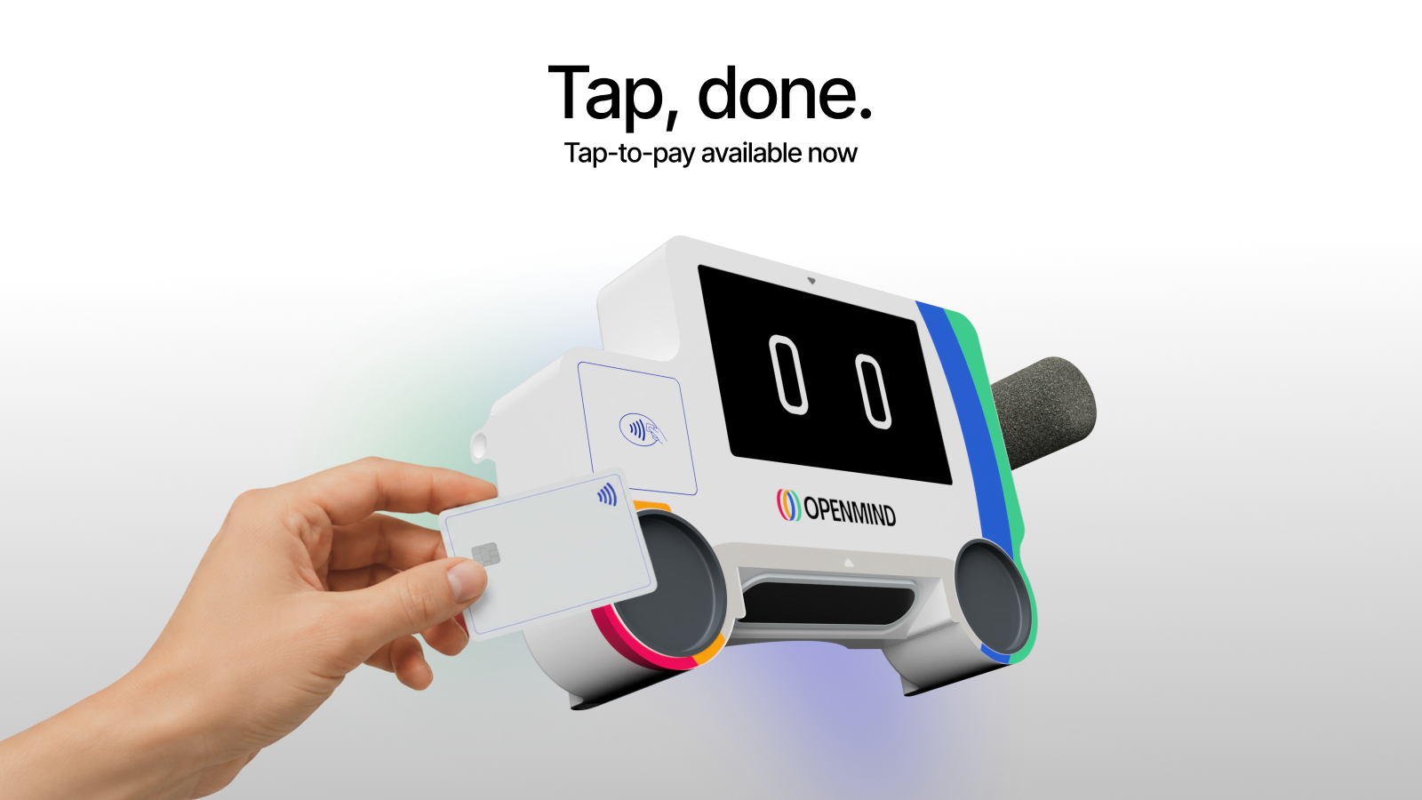 Tap to pay, available now on OpenMind robots